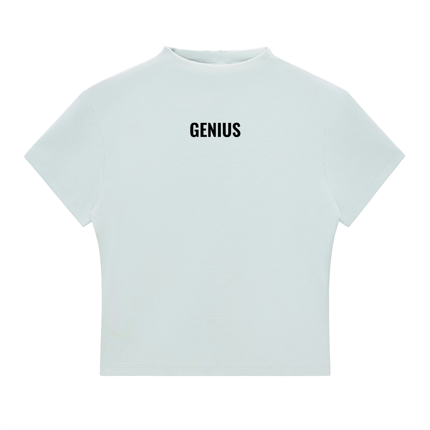 Genius Core Mock Neck T-Shirt (Black Wording)