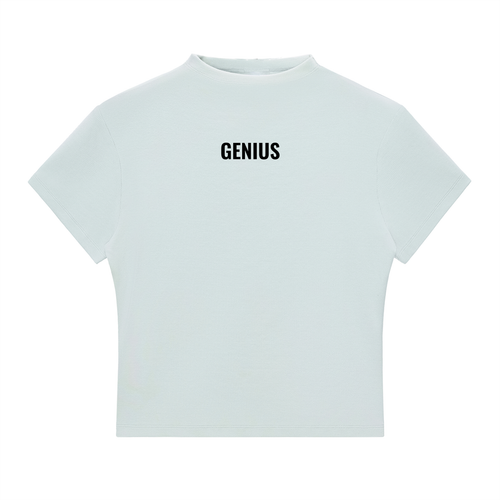 Genius Core Mock Neck T-Shirt (Black Wording)